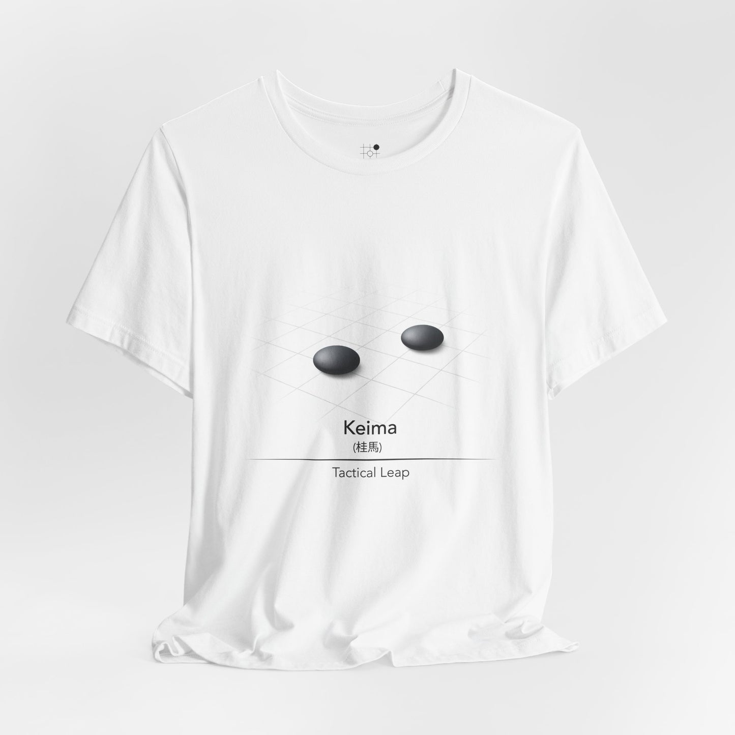 Go T Shirt Keima - Tactical Leap | Minimal Baduk Weiqi Strategy Shirt