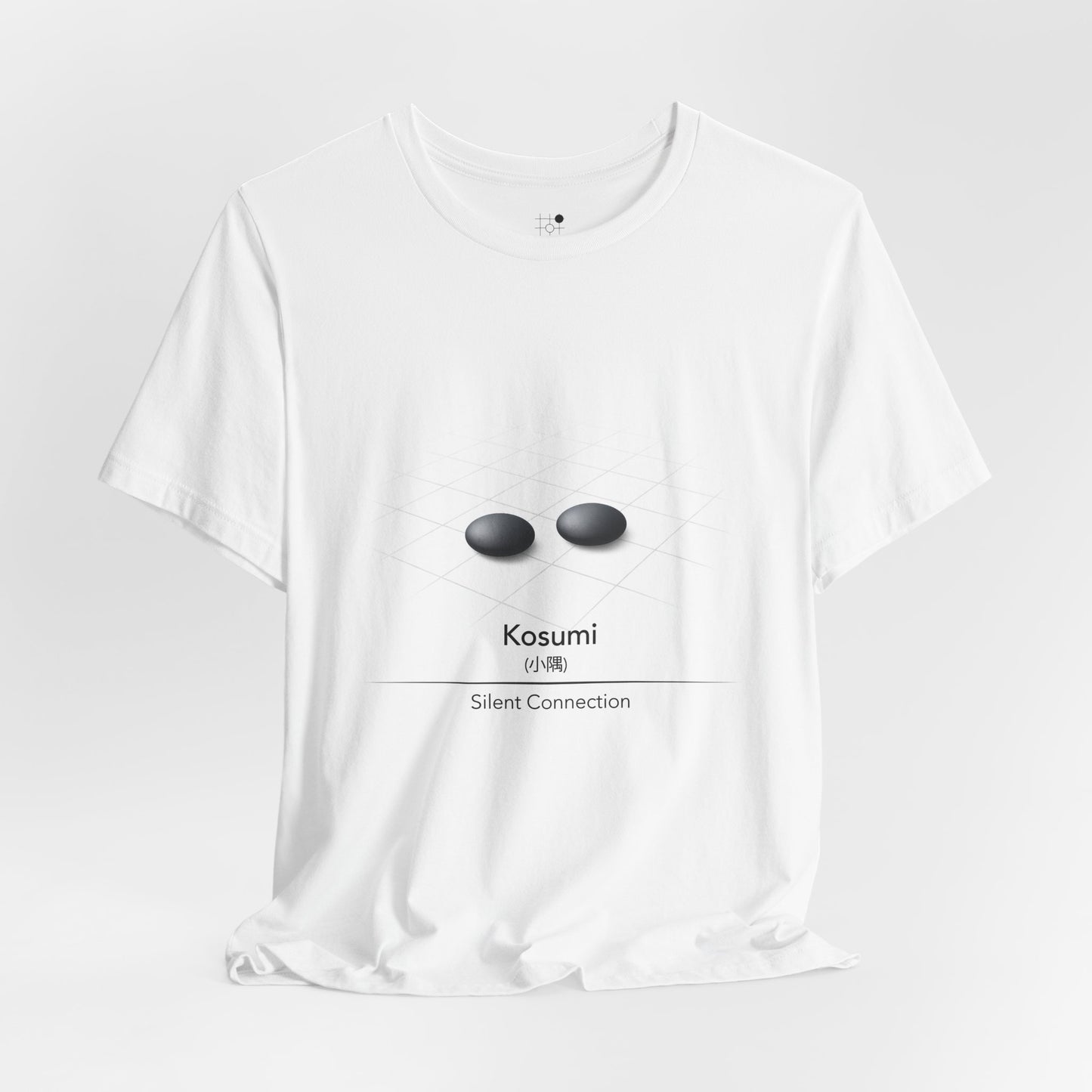 Go T Shirt Kosumi - Silent Connection | Minimal Baduk Weiqi Strategy Shirt