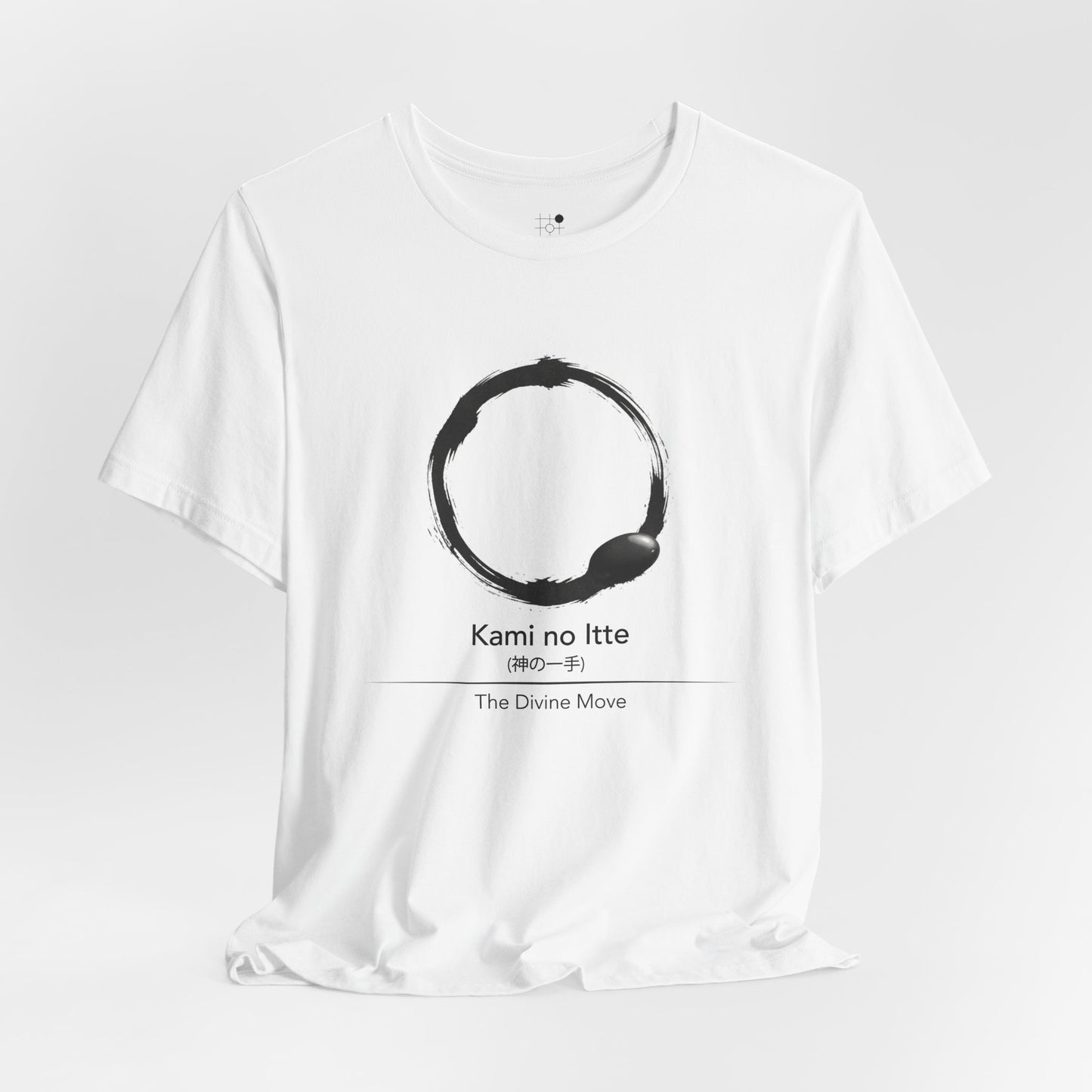 Go T Shirt Enso Zen T Shirt - The Divine Move (Kami no Itte) | Minimal Baduk Weiqi Strategy Shirt