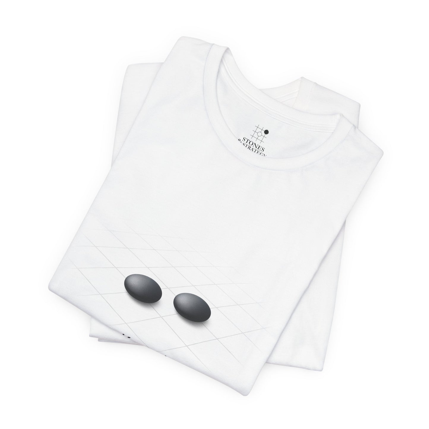 Go T Shirt Kosumi - Silent Connection | Minimal Baduk Weiqi Strategy Shirt