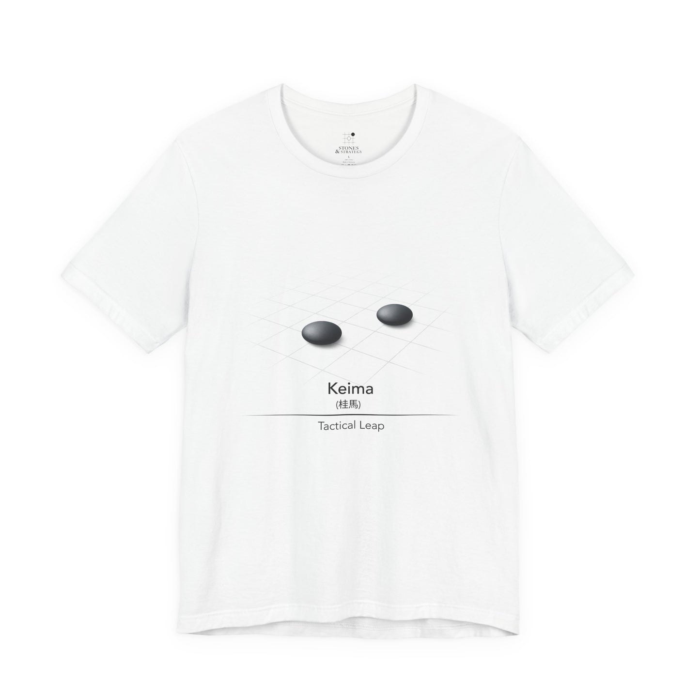 Go T Shirt Keima - Tactical Leap | Minimal Baduk Weiqi Strategy Shirt